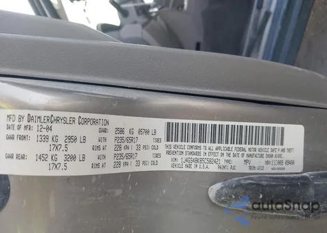 2005 Jeep Grand Cherokee Laredo from USA, damaged, VIN 1J4GS48K85C582421